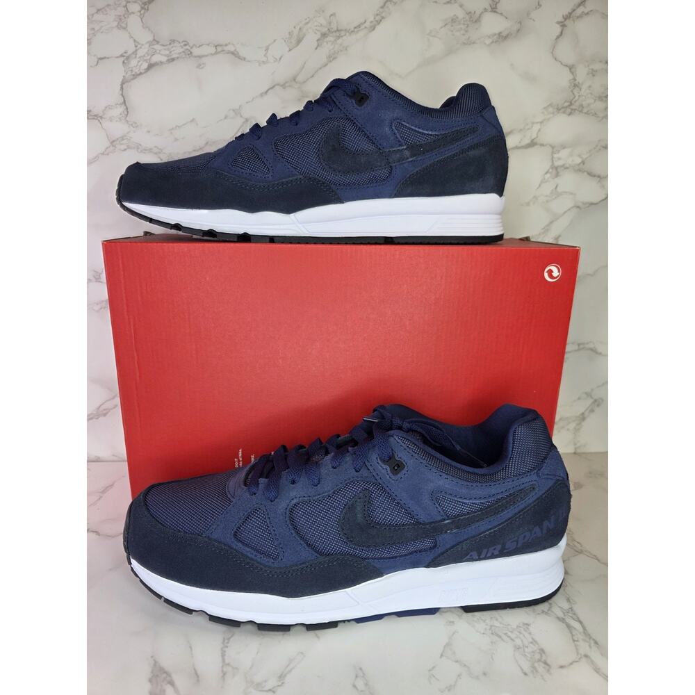 Men Nike Air Span II SE SP19 Running Shoes Sz 11.5 Navy Blue Obsidian BQ6052 400